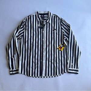 Mickey Mouse, Striped ButtonUp Shirt